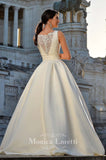 Lace Satin A-line ball Gown Wedding Dress