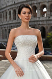 Lace long sleeve a-line ball Gown Wedding Dress