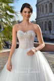 Lace long sleeve a-line ball Gown Wedding Dress
