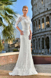 Lace mermaid trumpet ball gown Wedding Dress