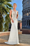 Lace mermaid trumpet ball gown Wedding Dress