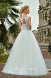 Lace long sleeve a-line ball Gown Wedding Dress