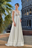 Lace sleeve a-line ball Gown Wedding Dress