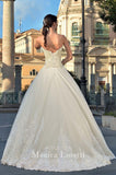 Lace Satin A-line ball Gown Wedding Dress