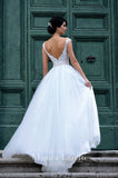 Lace sleeve a-line ball Gown Wedding Dress
