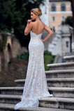 Lace mermaid trumpet ball gown Wedding Dress