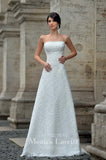 Lace sleeve a-line ball Gown Wedding Dress