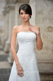 Lace sleeve a-line ball Gown Wedding Dress