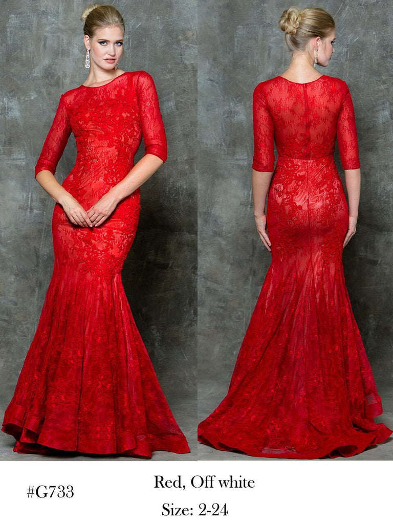 Designer prom dress lace, chiffon, satin, beading long.