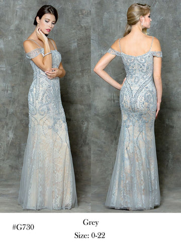 Designer prom dress lace, chiffon, satin, beading long.