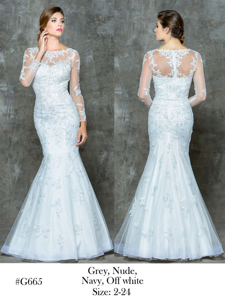 Designer prom dress lace, chiffon, satin, beading long.