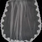 Wedding Bridal Beaded lace Rhinestone Elbow Length Veil