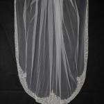 Wedding Bridal Beaded lace Rhinestone Elbow Length Veil