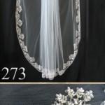 Wedding Bridal Beaded lace Rhinestone Elbow Length Veil