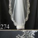 Wedding Bridal Beaded lace Rhinestone Elbow Length Veil