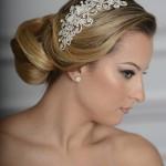 Wedding Bridal Beaded Rhinestone Hair Piece