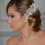 Wedding Bridal Beaded Rhinestone Hair Piece