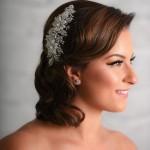 Wedding Bridal Beaded Rhinestone Hair Piece