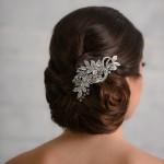 Wedding Bridal Beaded Rhinestone Hair Piece
