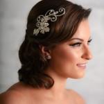 Wedding Bridal Beaded Rhinestone Hair Piece