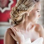 Wedding Bridal Beaded Rhinestone Hair Piece