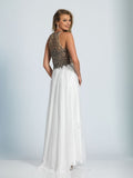 Prom lace satin mermaid trumpet long dress