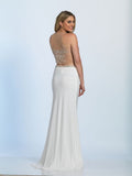Prom lace satin mermaid trumpet long dress
