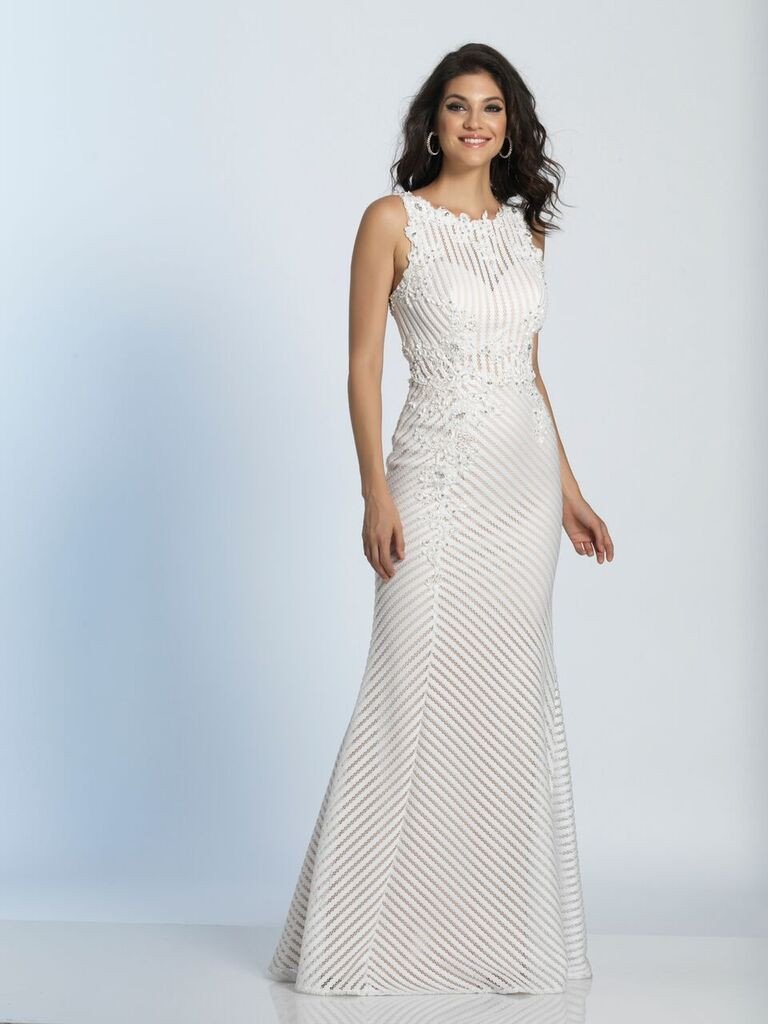 Prom lace satin mermaid trumpet long dress