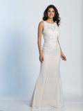 Prom lace satin mermaid trumpet long dress