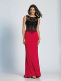 Prom lace satin mermaid trumpet long dress