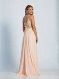 Prom lace satin mermaid trumpet long dress