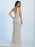 Prom lace satin mermaid trumpet long dress