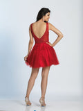 Dave & Johnny  lace short prom homecoming cocktail dress