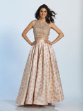 Prom lace satin long dress