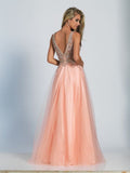 Prom lace satin mermaid trumpet long dress