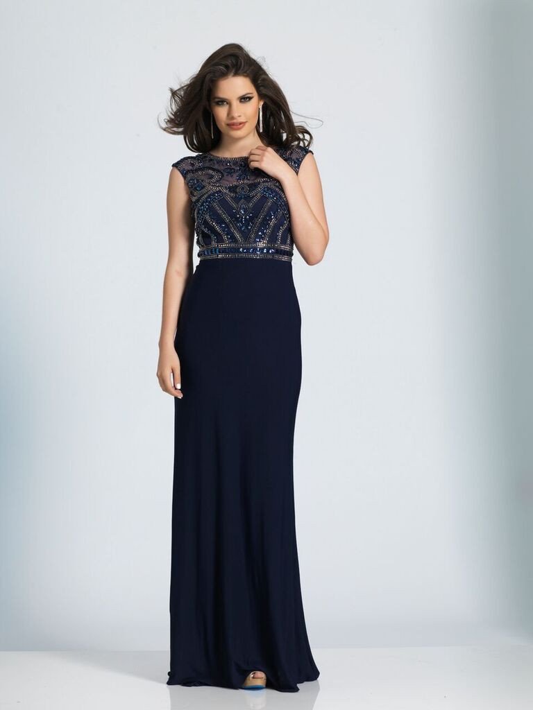 Prom lace satin mermaid trumpet long dress