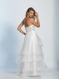 Prom lace satin mermaid trumpet long dress