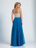 Prom lace satin mermaid trumpet long dress