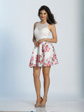 Dave & Johnny  lace short prom homecoming cocktail dress