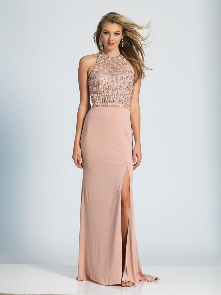 Prom lace satin mermaid trumpet long dress