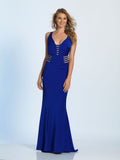 Prom lace satin mermaid trumpet long dress