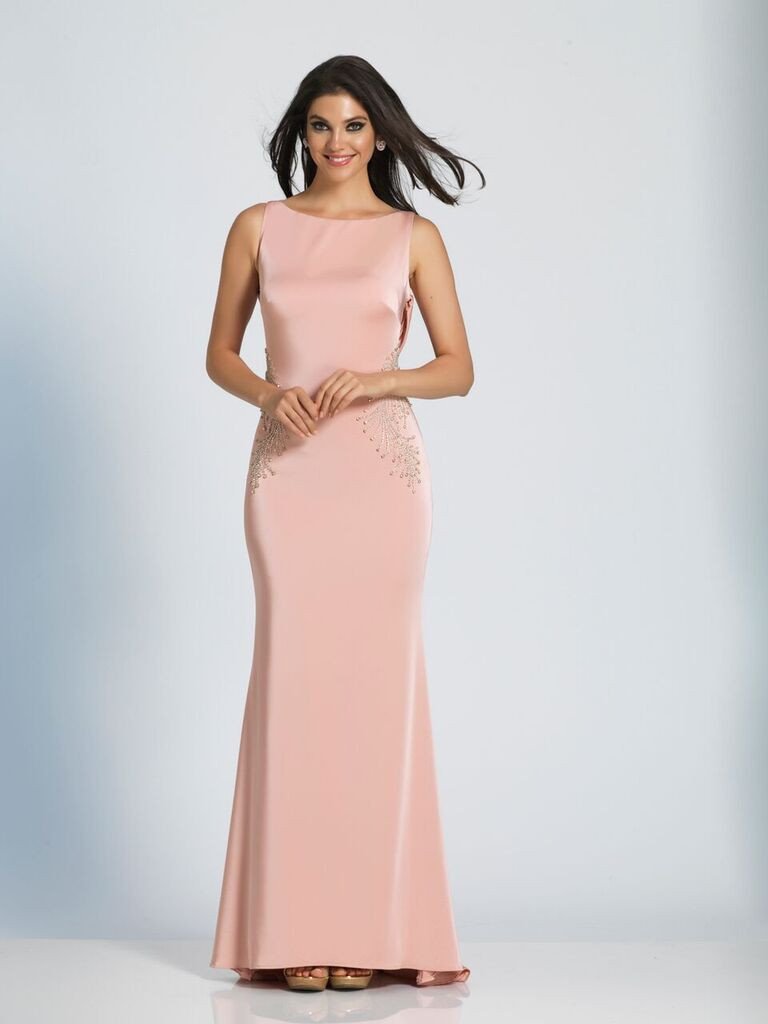 Prom lace satin mermaid trumpet long dress