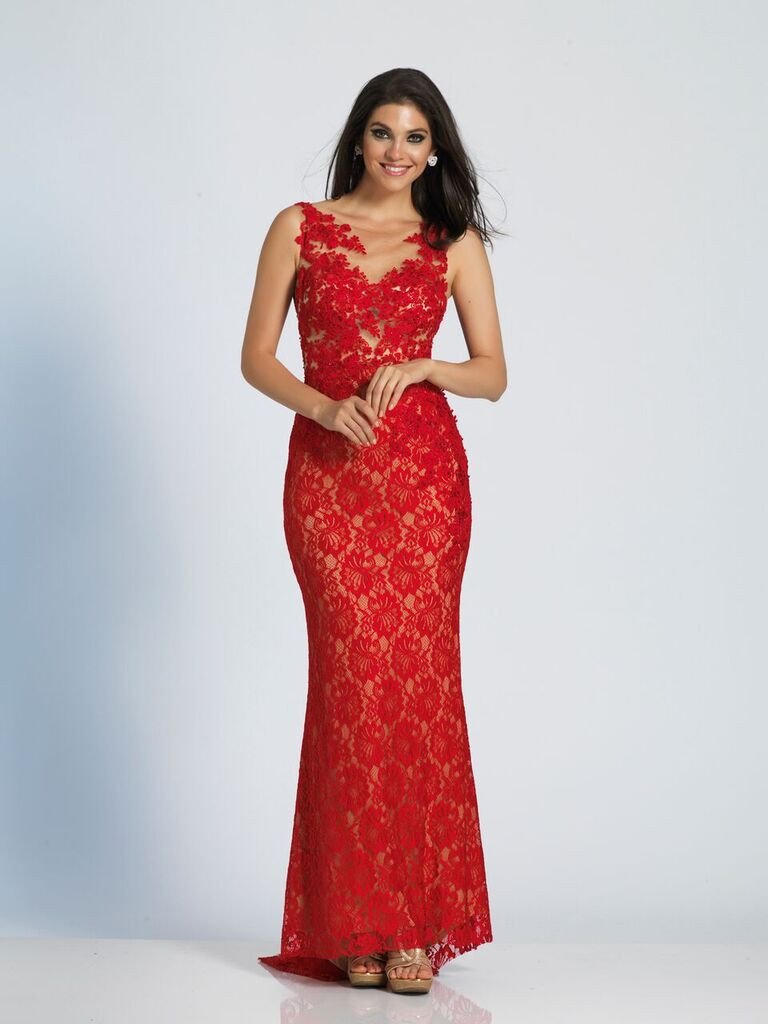 Prom lace mermaid trumpet long dress