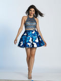 Dave & Johnny  lace short prom homecoming cocktail dress