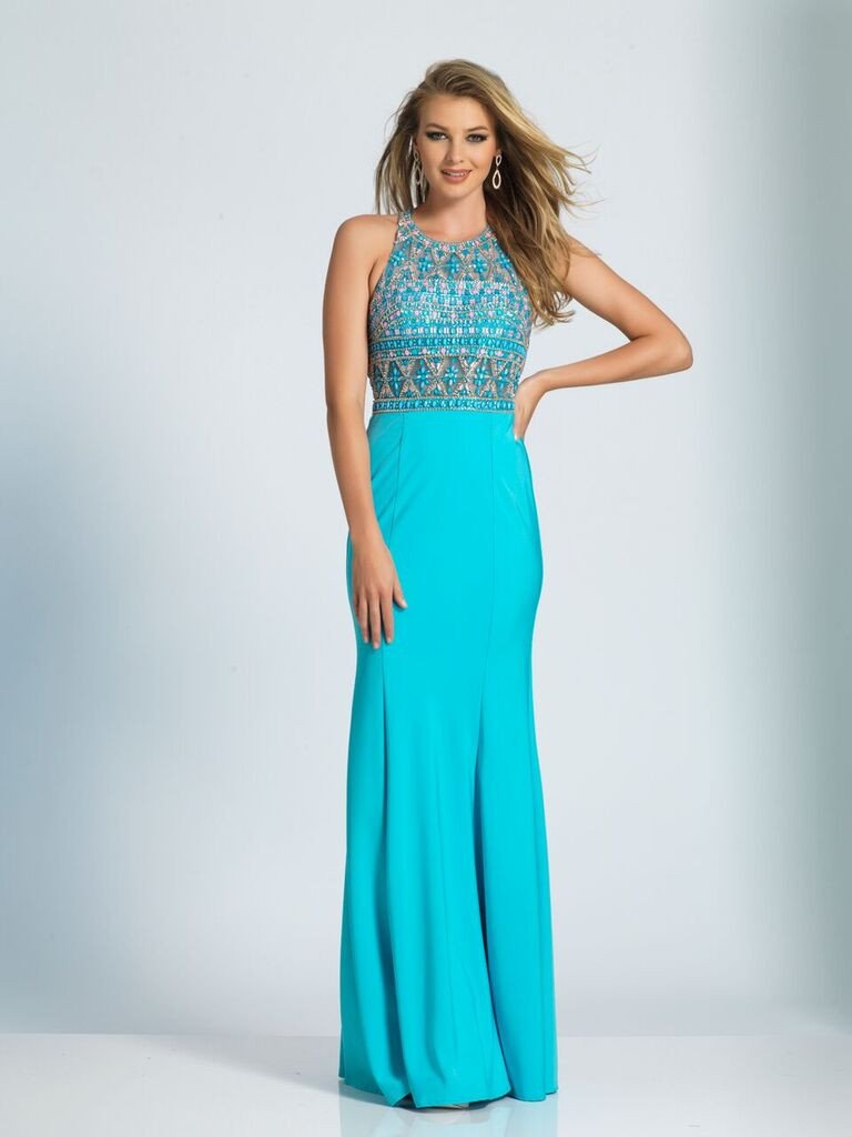Prom lace satin mermaid trumpet long dress