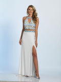 Prom lace satin mermaid trumpet long dress