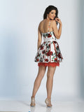Dave & Johnny  lace short prom homecoming cocktail dress