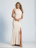 Prom lace satin mermaid trumpet long dress
