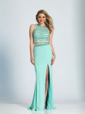 Prom lace satin mermaid trumpet long dress