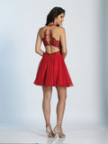 Dave & Johnny  lace short prom homecoming cocktail dress
